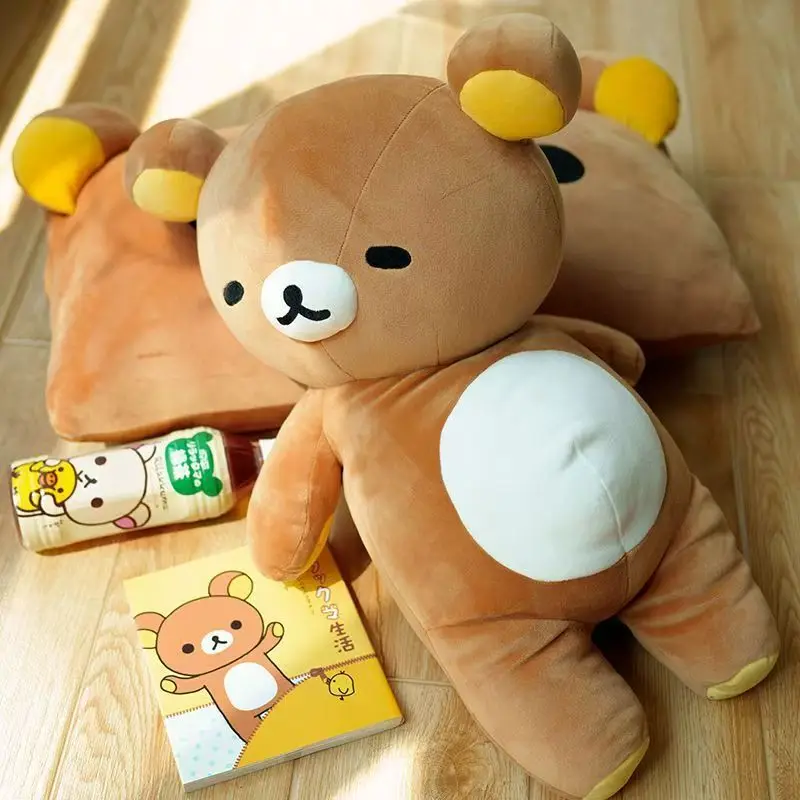 35/50cm Cartoon Fatty Rilakkumas Plush Toy Doll Sleeping Hug Pillow Sofa Cushion Room Decoration Festival Girl Surprise Gift