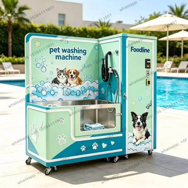 Eco Friendly 24 7 Self Service Dog Cat Washing Machine Customizable Professional Multi Function Easy Clean Pet Bathing System