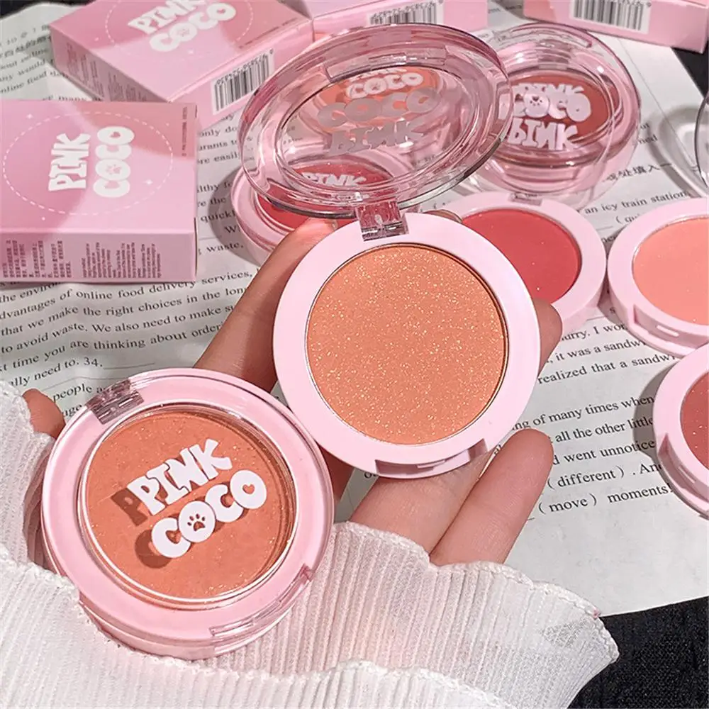 Blush Enhanced Multi-function Delicate Demand Gorgeous Essential Makeup Facial Makeup Low Saturated Blush Sparkling Lasting