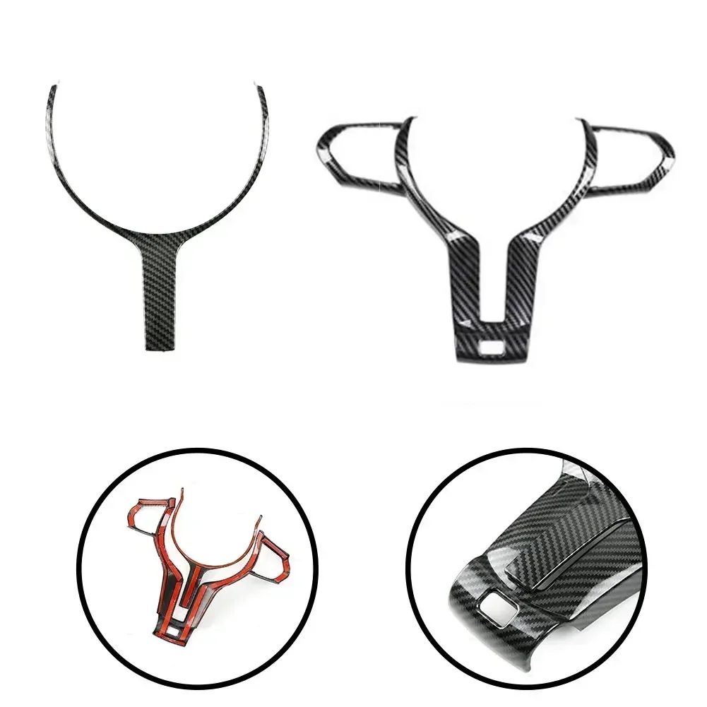 1 قطعة ABS الكربون غطاء عجلة القيادة الكسوة لسيارات BMW F الهيكل F22/F30/F32/F10/F12/F15 اكسسوارات للمركبات #5