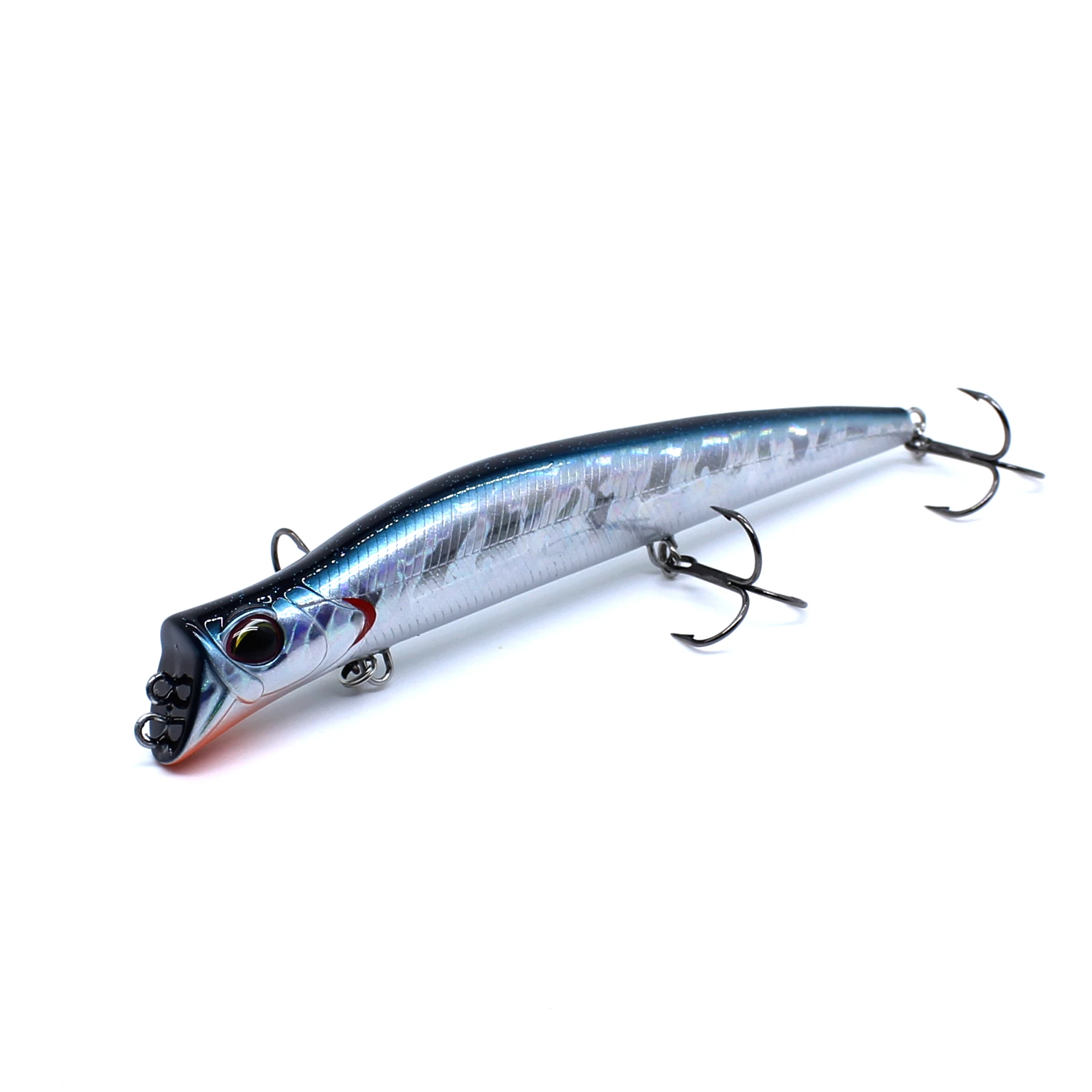 AOCLU Topwater Hybrid 130mm 17,5g Bleistift Stick Harten Köder Wobbler Rassel Zwei Ton VMC Haken 1PC Draht salzwasser Seebarsch Angeln – Detail 8