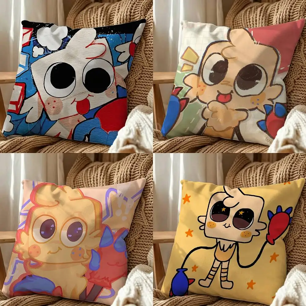Cartoons Dandys World Goob Square Pillow Case Multi Sizes For Car Home Bedroom Decor Custom Valentine Gifts
