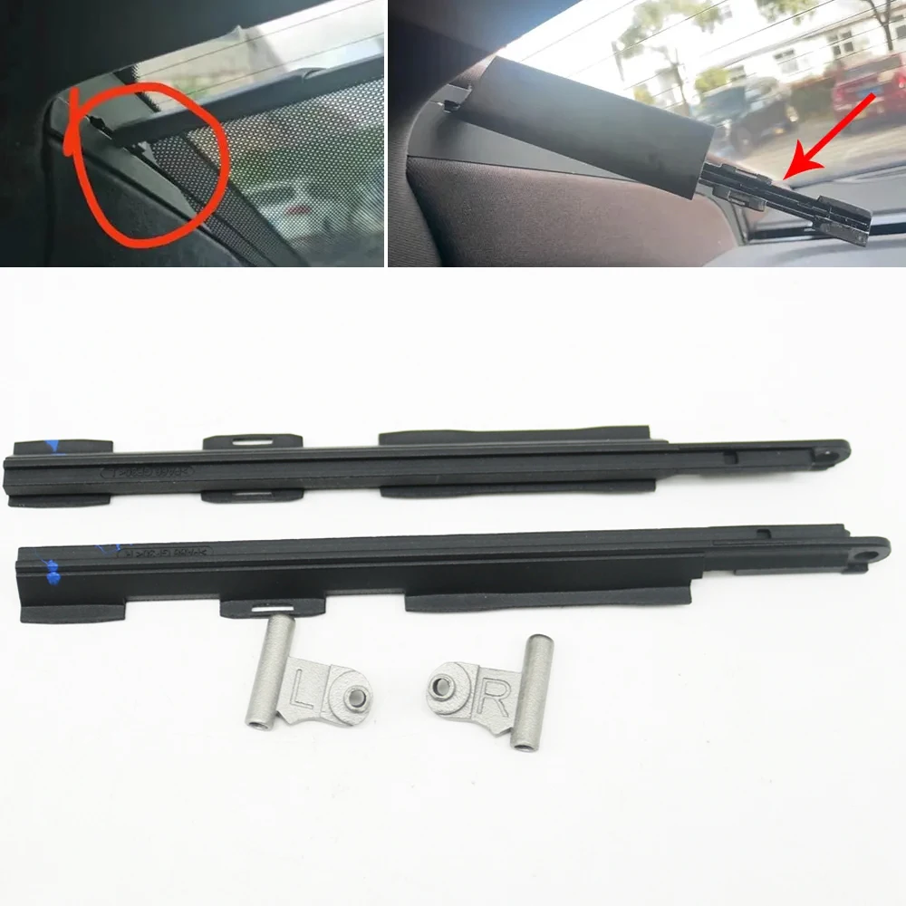 Rear Window Electric Curtain Sun Shade Blind Clips Cable Bracket Set Fit For BMW G12 7 Series 730 740 750 2016-2023