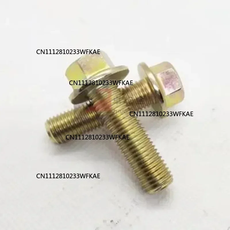 3-20PCS M10x1.25 M12x1.25 M14X1.5 Grade 10;9 Steel with Zinc Fine Thread Flange Hex Bolts