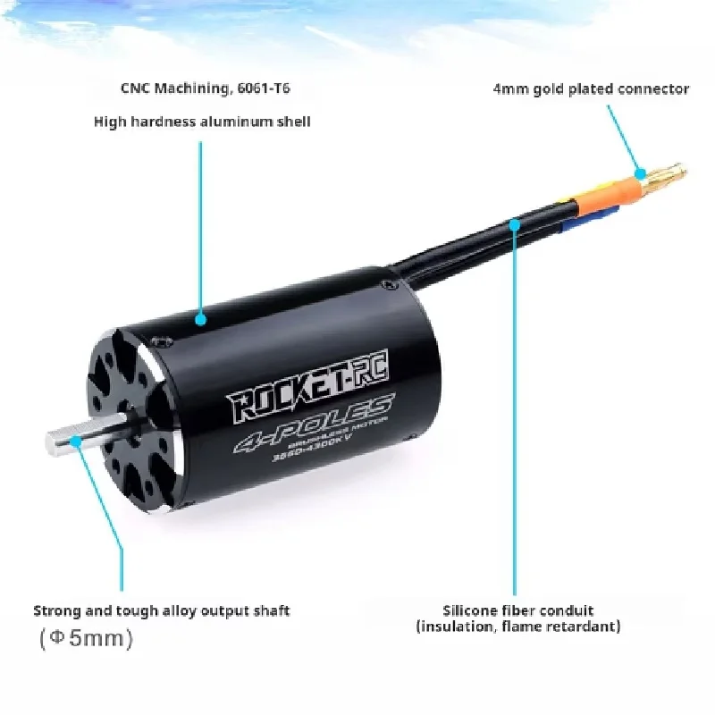 Rocket Rc 3660/3670/3680 Sensory Brushless Marine Motor Rc Ship Model High Speed High Power Motor Children'S Hot Toy Accessories
