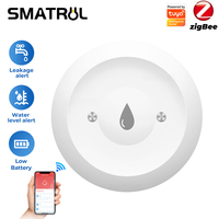 Tuya Zigbee Water Leak Sensor IP66 Waterproof Water Detection Outdoor Rain Flood Sensor For Kitchen/Bathroom Smart Life Alarm