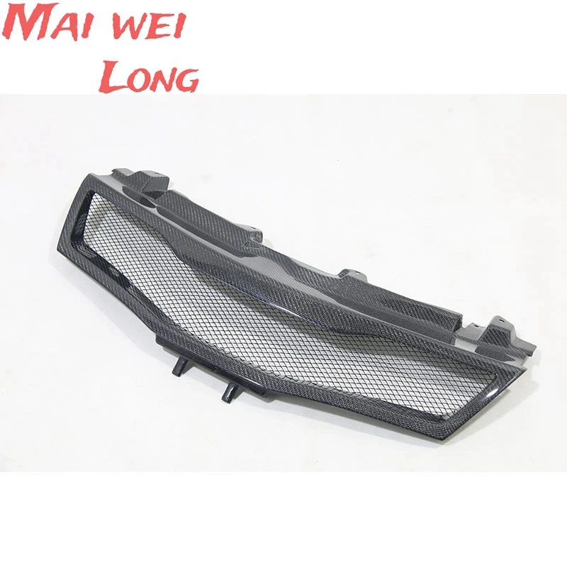 For Honda Civic FN FK FN2 TYPE R 2006 2007 - 2012 Real Carbon Fiber & Glass Fiber (Unpaited) Front Grille Style Air inlet