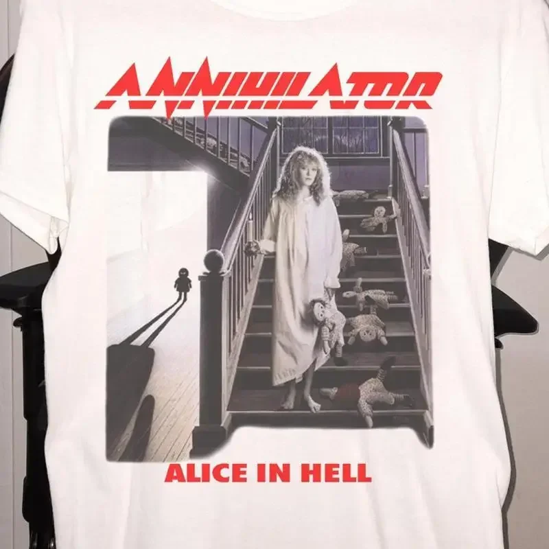 Annihilator Band Alice In Hell White T Shirt All Sizes