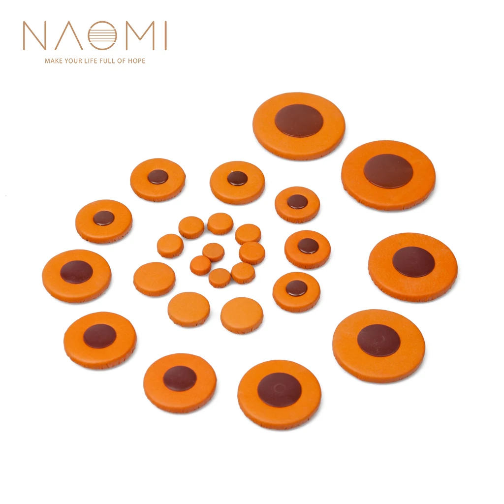 NAOMI Saxophone Pads Soprano Alto Tenor Baritone Sax Leather Pads Replacement For YAMAHA Sax 26/ 275/ 200DR 380 480 475 62