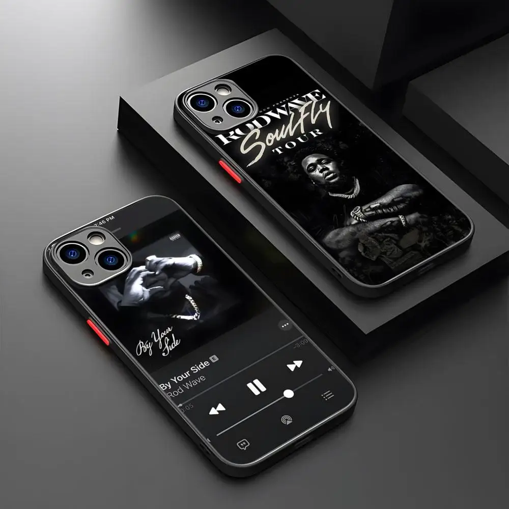 

Чехол для телефона Rod Wave Rapper, магнитный матовый полупрозрачный чехол для iPhone 16, 15, 14, 13, 12, 11 Pro Max, чехол для беспроводной зарядки Magsafe