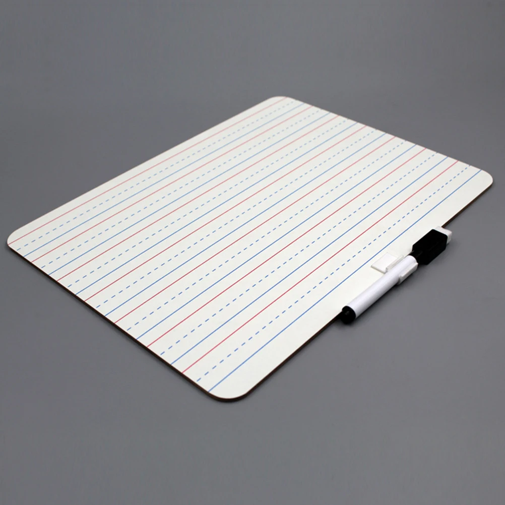 

2Pcs Convenient Dry Erase Whiteboard for Teens Graffiti Writing Board Small Learning Whiteboards White Board with Lines