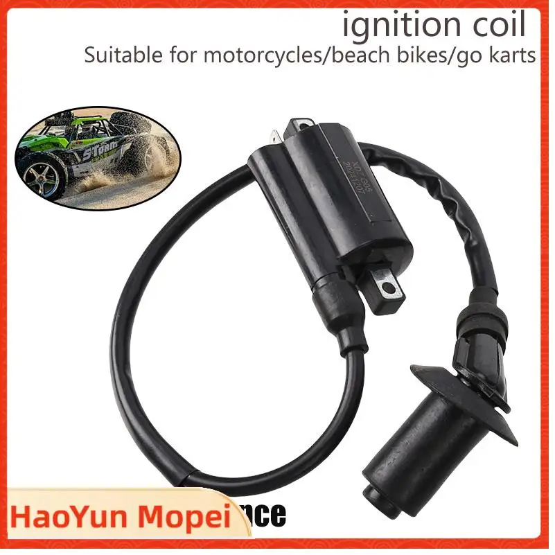 Motorcycle Ignition Coil High Pressure Coil Black For 50 70 110 125 150 200 250cc D8TC CG ZJ ATVs Go Karts UTVs Scooters