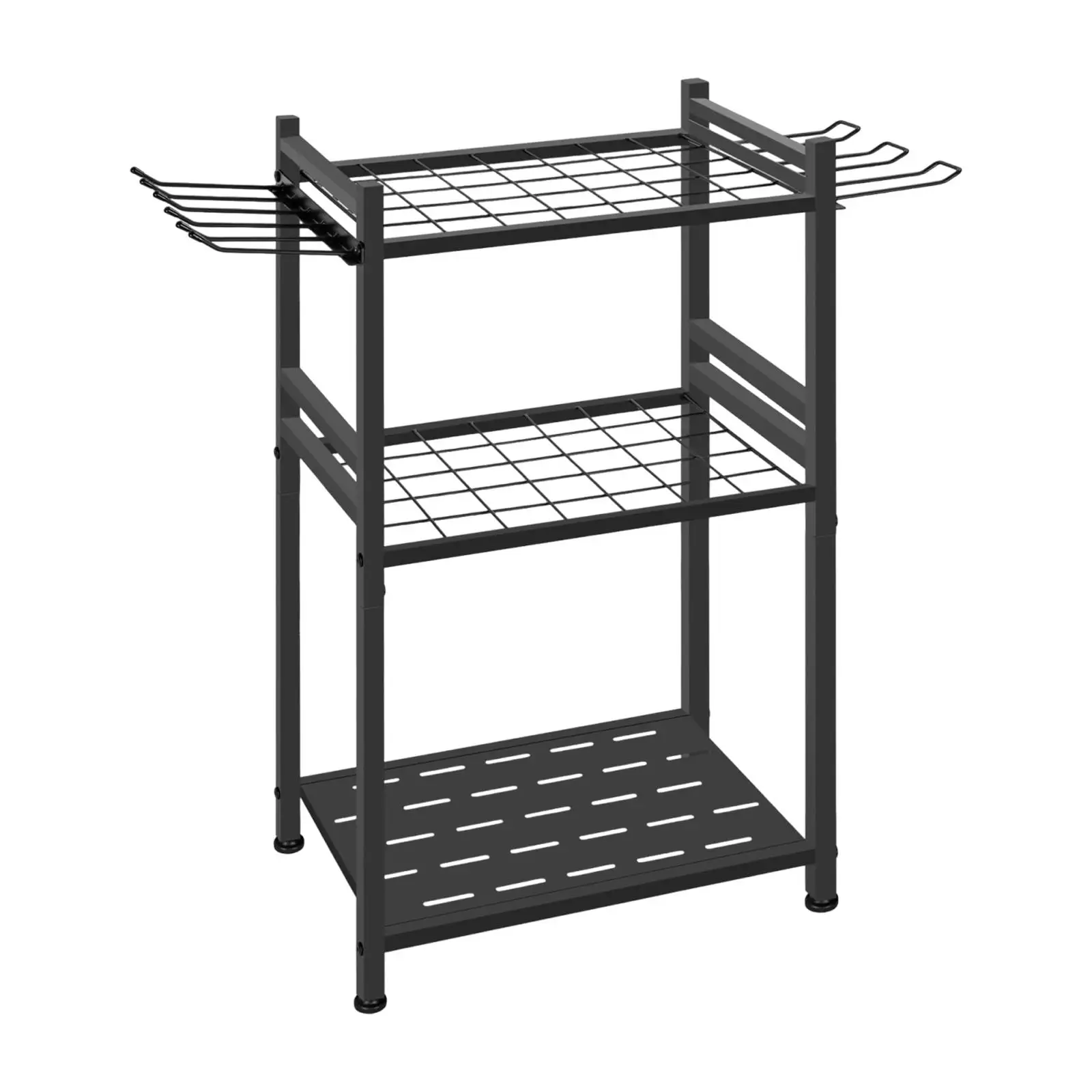 สวนเครื่องมือOrganizer Space Saving Stableผู้ถือเครื่องมือเหล็กคาร์บอนYardเครื่องมือสําหรับไม้กวาดพลั่วRake Hoeยาวเครื่องมือ