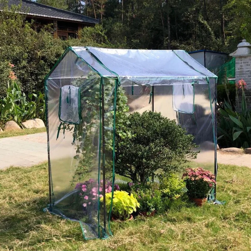 Plant greenhouse, flower room, windproof and rainproof, outdoor greenhouse, thermal insulation cover, home gardening