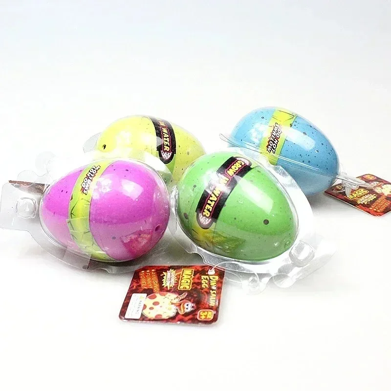 Dinosaur Eggs Dino Egg Toys Grow in Water Hatch Egg Crack Science Kits Novelty Toy Gifts 4.5*6cm Dino Egg with Assorted Color