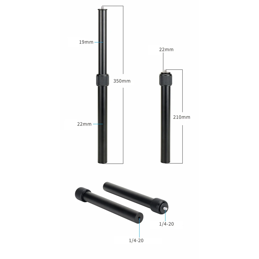Einstellbare Stativ Verlängerung Rohr Extender Griff Pole Handheld Teleskop Stick Stange Aluminium für Gimbal Stativ Telefon Kamera – Detail 6