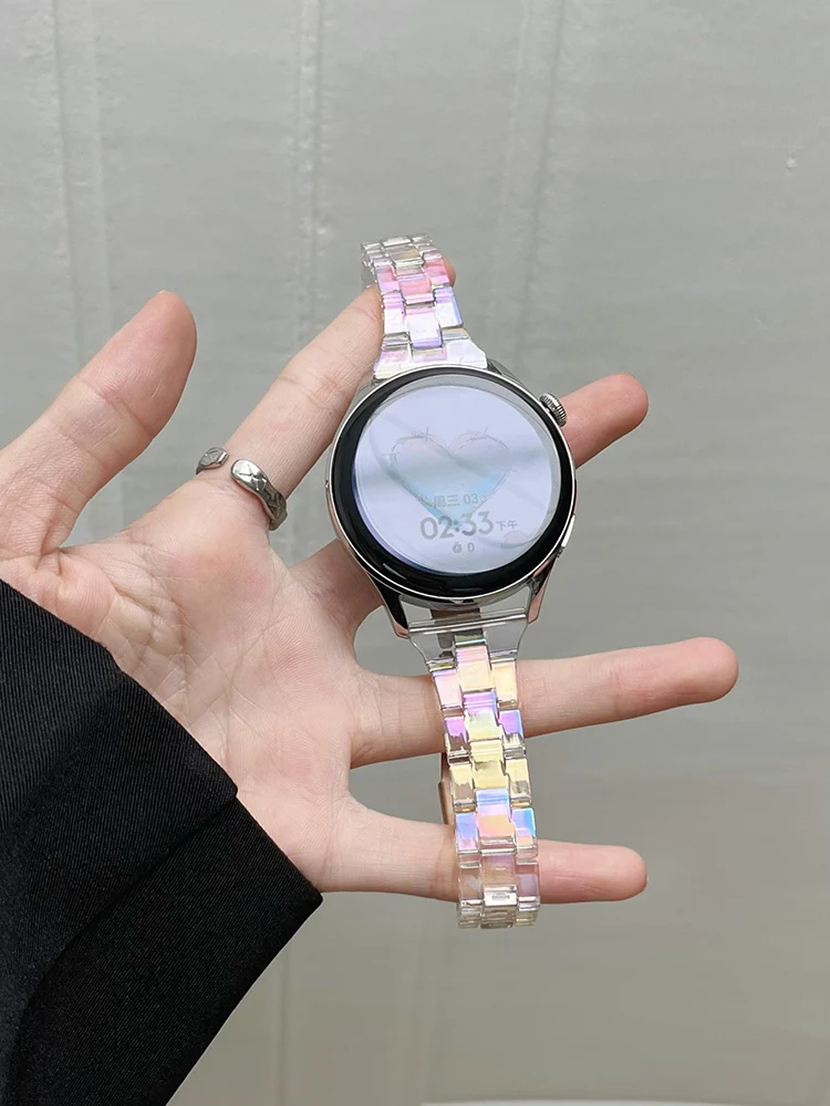 20-mm-Regenbogenarmband für Samsung Galaxy Watch 7/6/5/4/Active 2 (40 mm, 44 mm), Damenarmband für Amazfit GTS 2-2e-2mini-3. – Detail 32