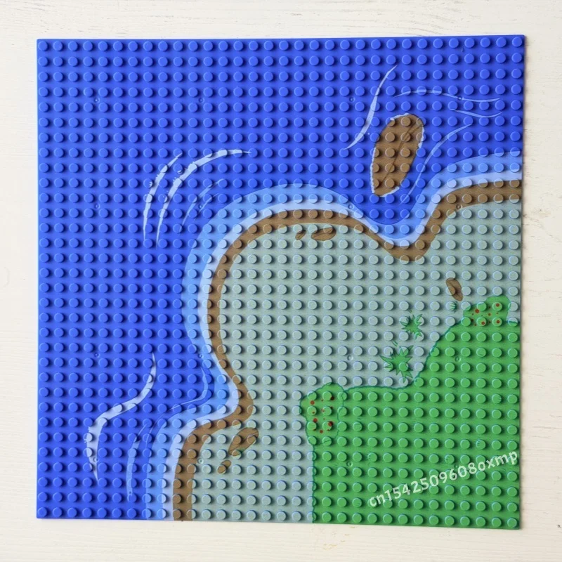 1 Stück 32x32 Grundplatte Kompatibel mit 3811 Klassische MOC Bausteine Teile Dschungel Wald Ozean Basisplatte Zubehör Kinderspielzeug