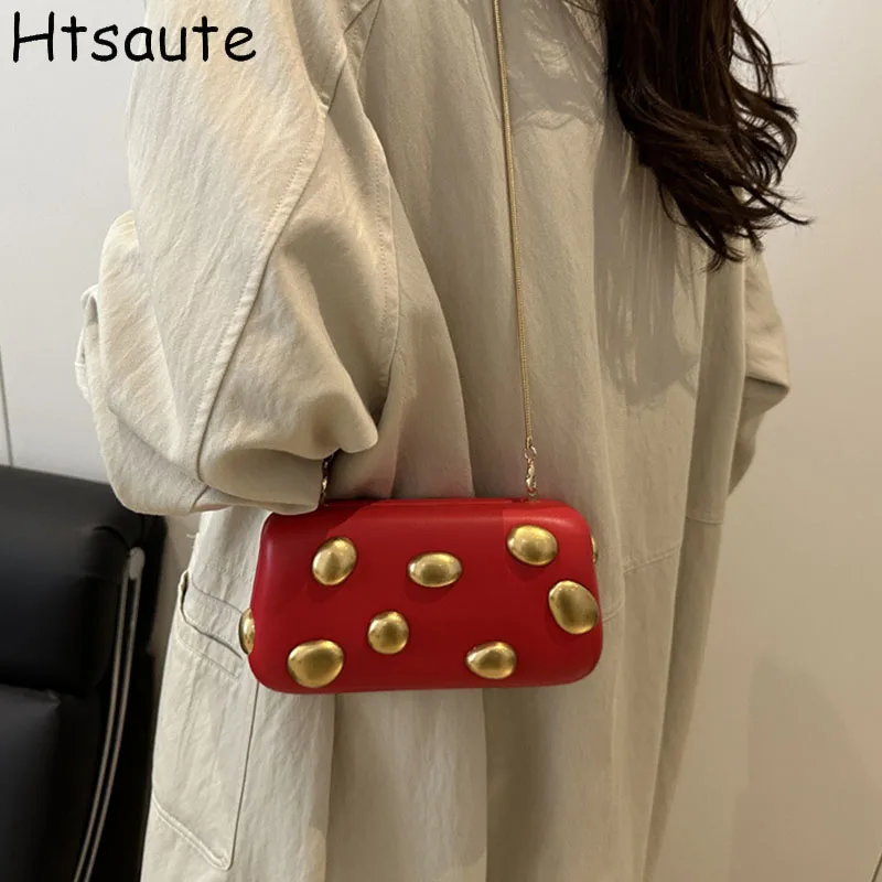 

Винтажная сумка-клатч для женщин, маленькая сумка через плечо с цепочкой, регулируемый ремень, вечерняя сумка