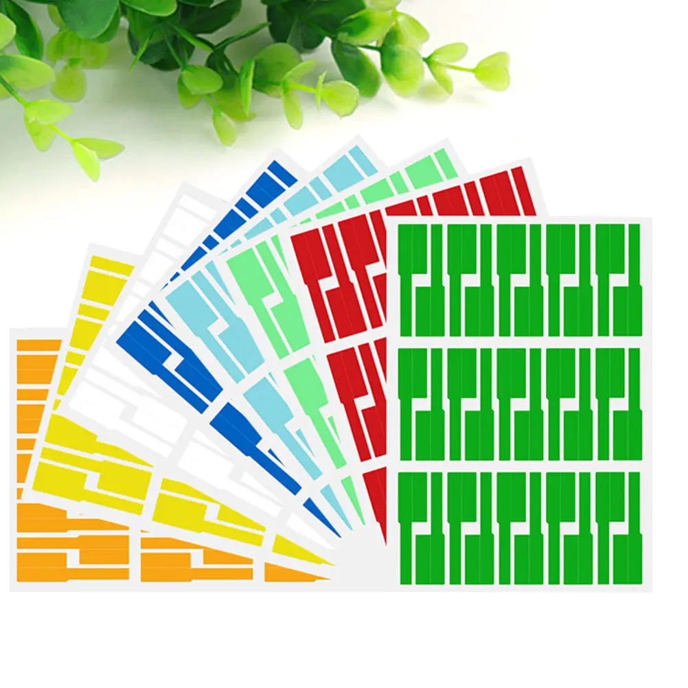 24Pcs Colorful Waterproof Cable Labels A4 Size Synthetic Paper for Laser Printer Only Handwrite Friendly Tear Resistant Oil