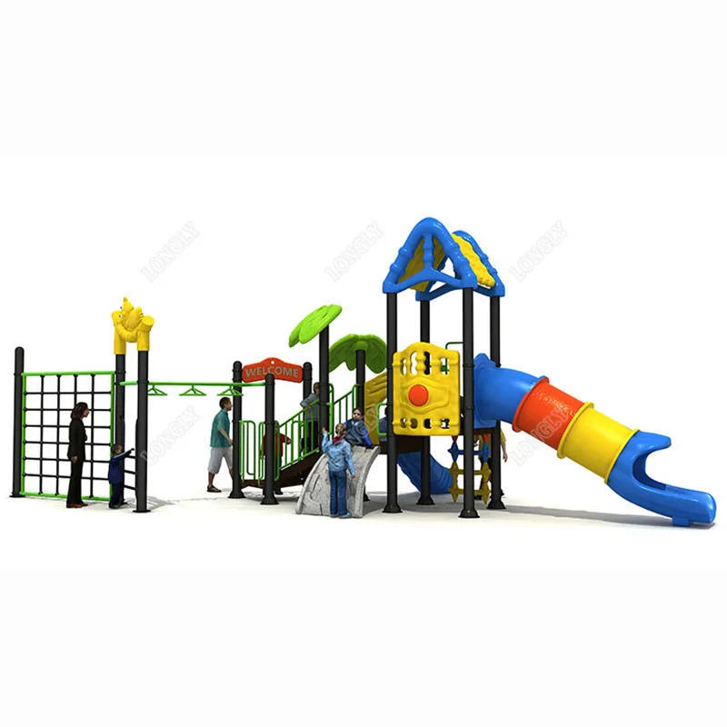 Multi-Functional Outdoor Playground Facilities for Kids Plastic Slide Combining Amusement Park Garden for Schools Educational