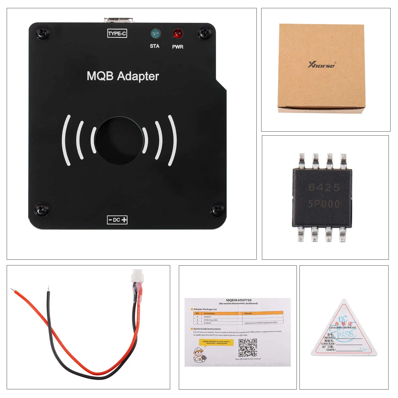 Picture 4: Xhorse VVDI XDMQBAGL MLB MQB48 Adapter Work With MLB Tool VVDI2 PAD Plus Programmer For VW Audi No Need Disassemble Dashboard