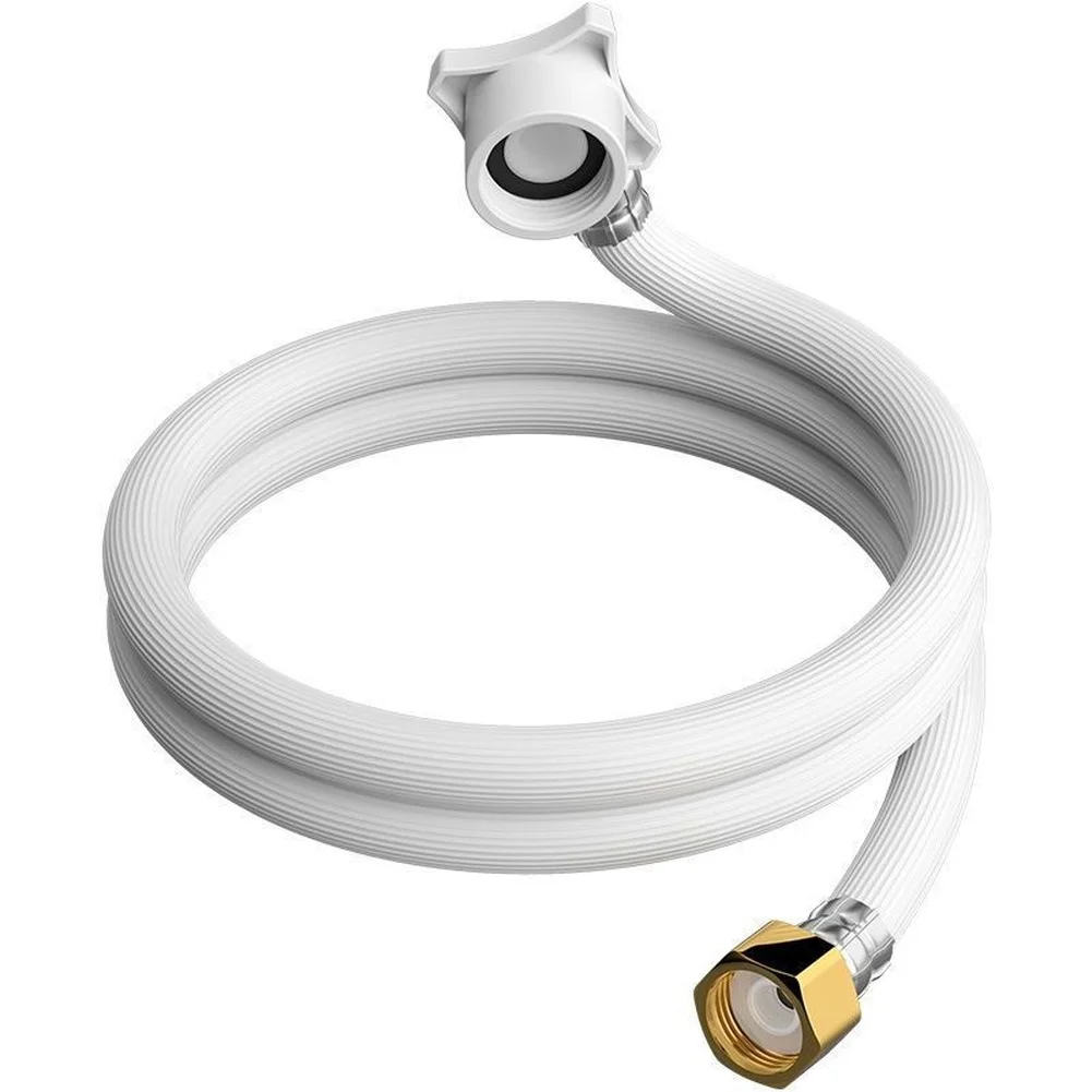 Multi‑Purpose Washing Machine Inlet Extension Hose Brass Threaded Connector Leak‑Proof Burst‑Resistant Flexible Water Supply