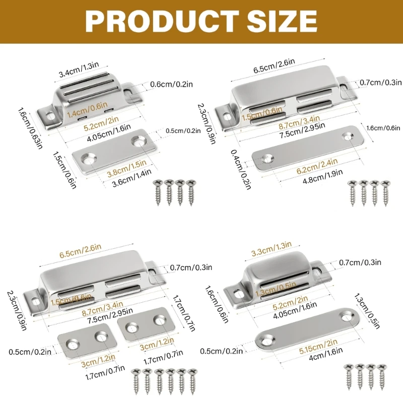Magneti inossidabile Magneti STOPPITTI PORTA CHE PACCHI MAGNETICA PER CASA