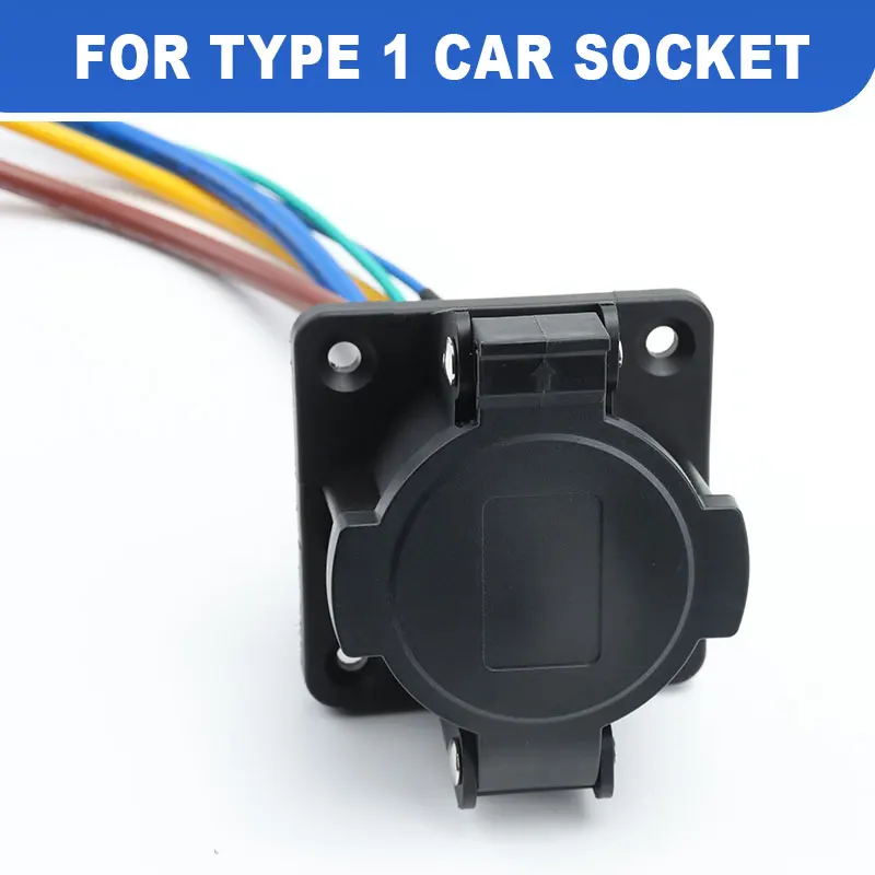 16A/32A/40A/50A/80A Adapter US Standard SAE J1772 Type 1 Charger Socket Plug Connector Adaptor Electric Vehicle Charging Socket