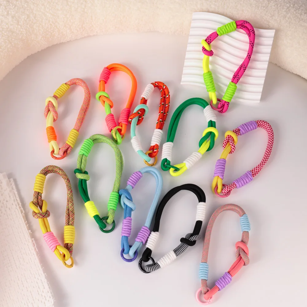 

Cute Mobile Phone Lanyard Hanging Decoration Can Be Carried Twist Rope Anti-loss Pendant Fashion Strong Wrist Short Straps Band