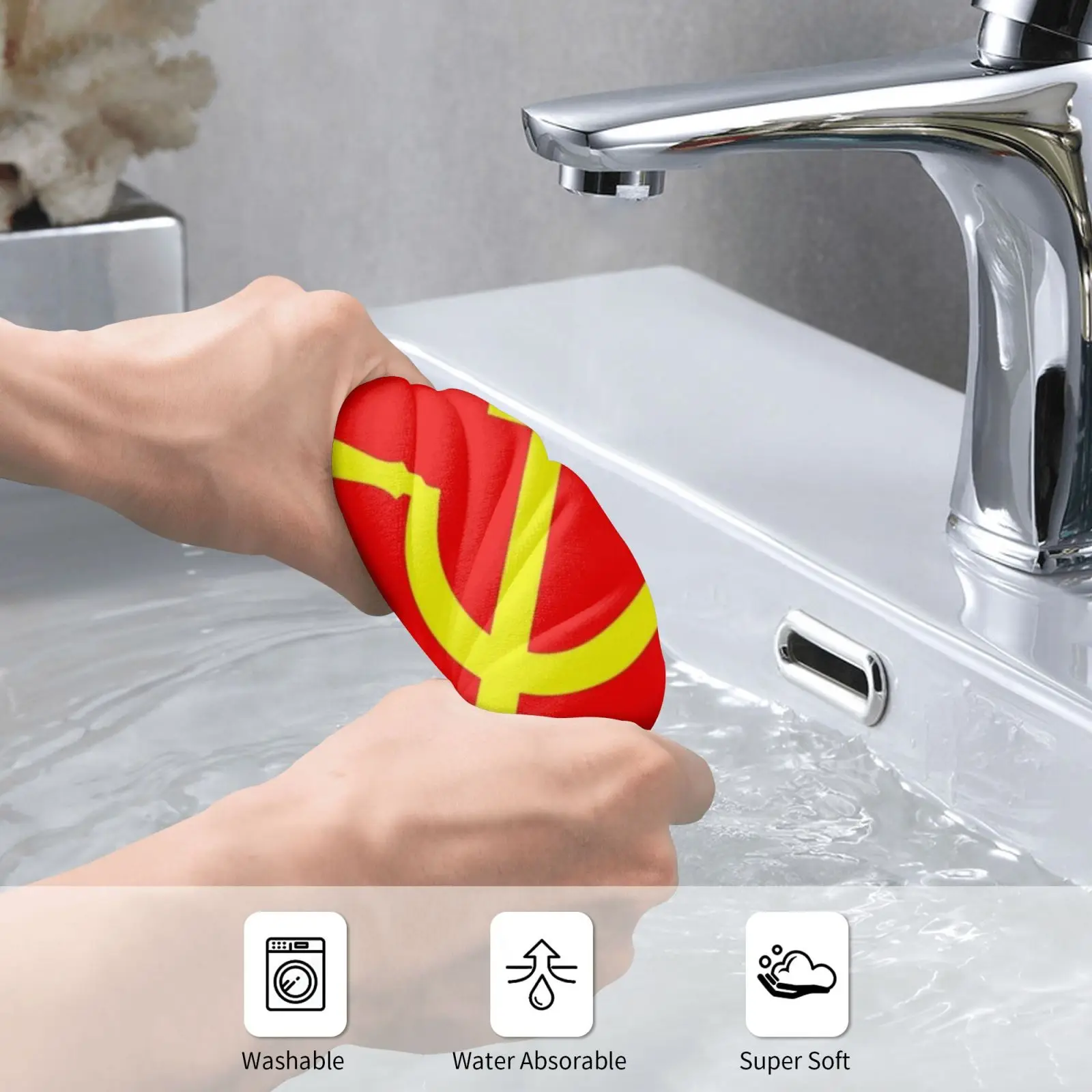 Hammer And Sickle Custom Towel Bath Towel Funny Soviet Russian Communism Senator Joseph Mccarthy Socialism