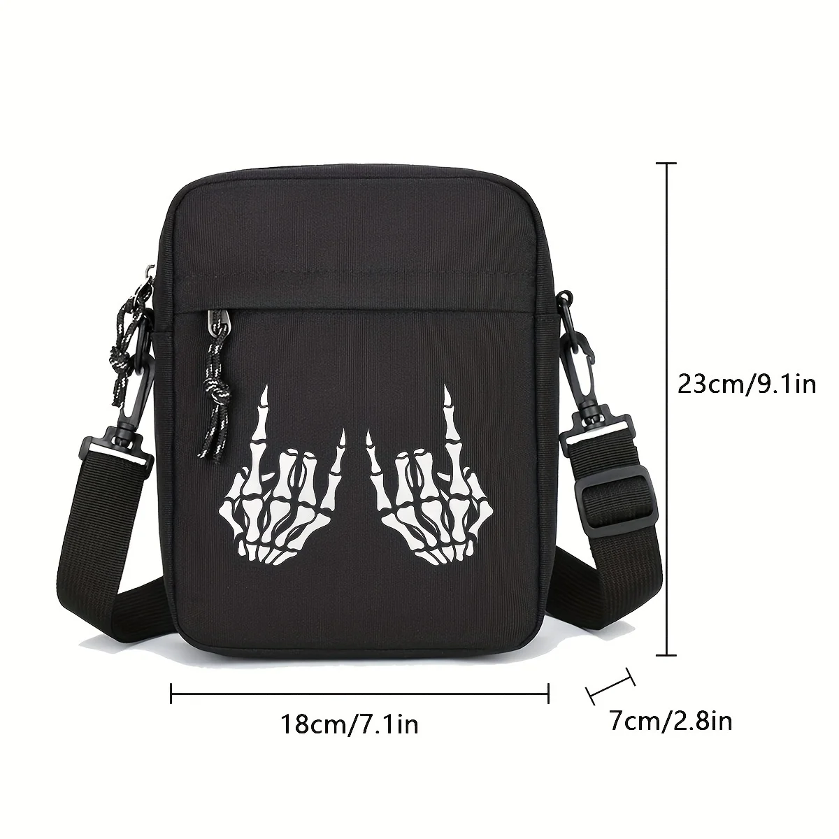 할로윈 가방 남성용 새로운 옥스포드 천 크로스바디 백 경량 100 스타일리시 캔버스 숄더 백 남성용 소형 가방