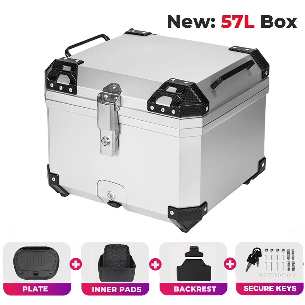 45L Motorhelm Doos Universele Top Staart Achter Bagage Opslag Tool Gevallen Slot Voor BMW R1200GS R1250GS R1200GS 1200GS LC ADV