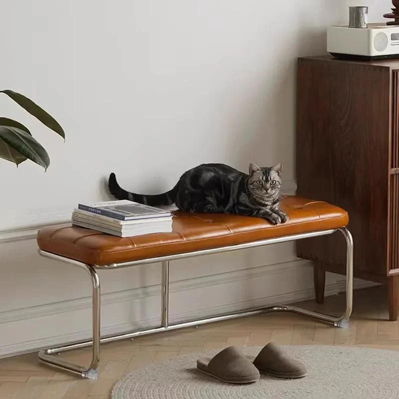 

Slim Entryway Shoe Bench Narrow Hallway Seat Vintage Storage Stool stool chair Upholstered bench Wassily Bench Step stool