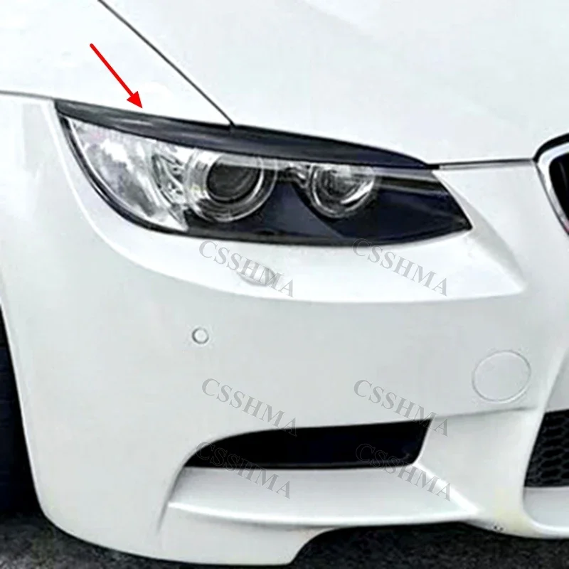 Headlight Eyebrow Exterior Decal Sticker For BMW 3 Series E90 M3 E92 E93 Pre-facelift