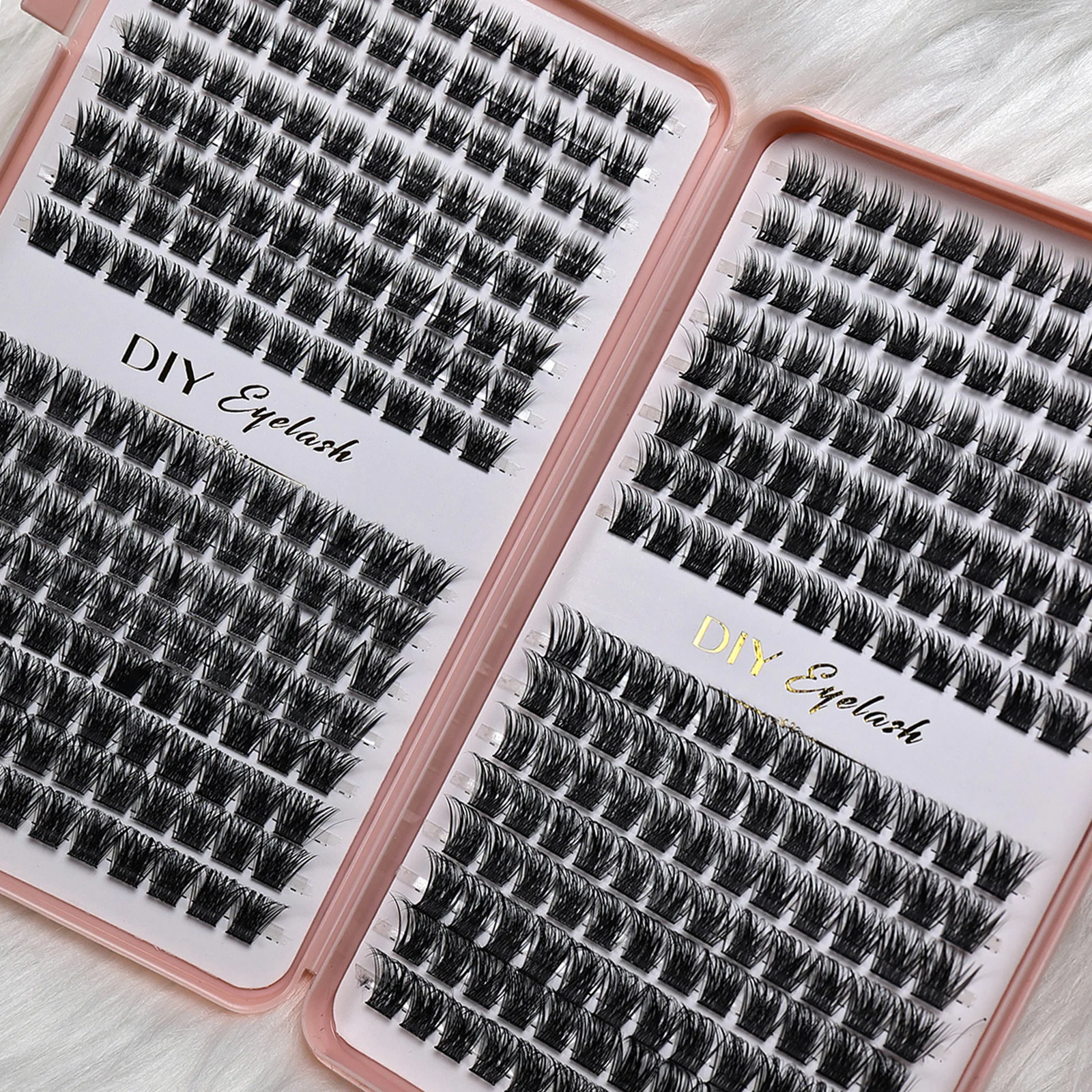 Einzelne Wimpernbüschel, DIY-Wimpernverlängerungs-Set, D-Curl-Wimpernbüschel, Wimpernverlängerung, geeignet für Anfänger. – Detail 1