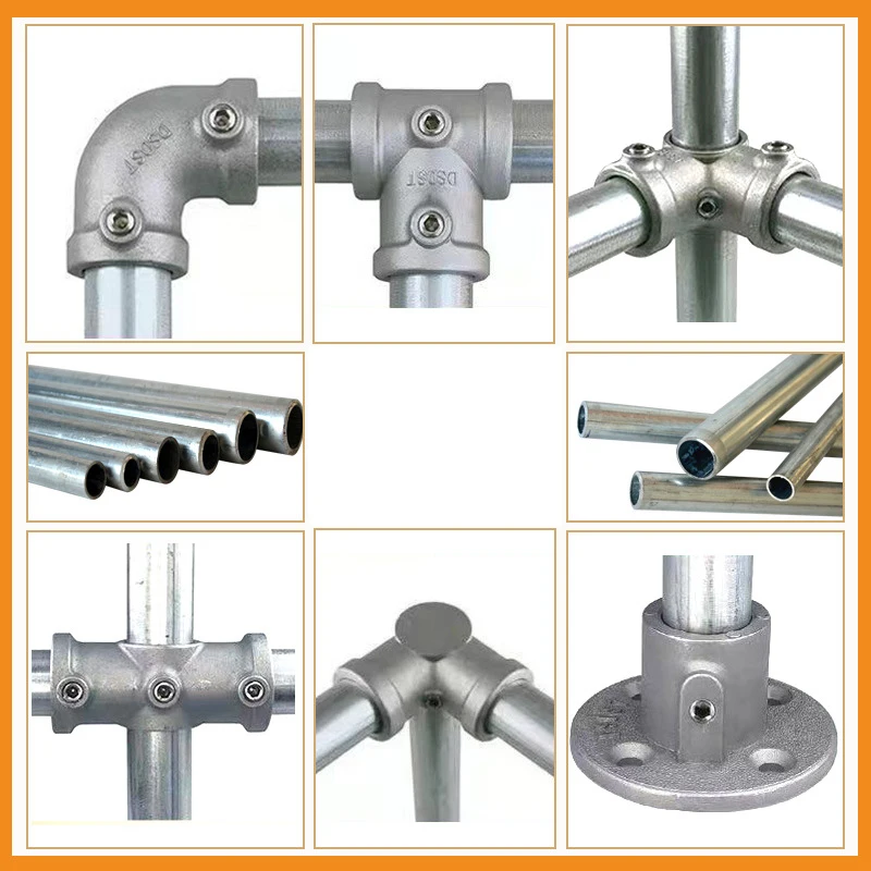 25MM Aluminum Alloy Connector Elbow Tee Base Flat Three-dimensional Fitting Connection Fastener Steel Tube Shelf Parts