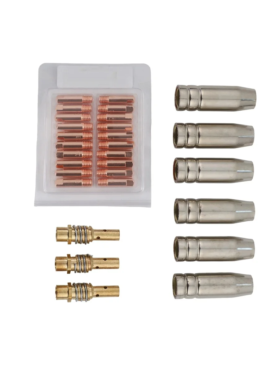 29PCS MIG Welding Torch Consumables Kit For 15AK MB-15 Nozzles Tips Diffusers Copper Welding Tools Accessories