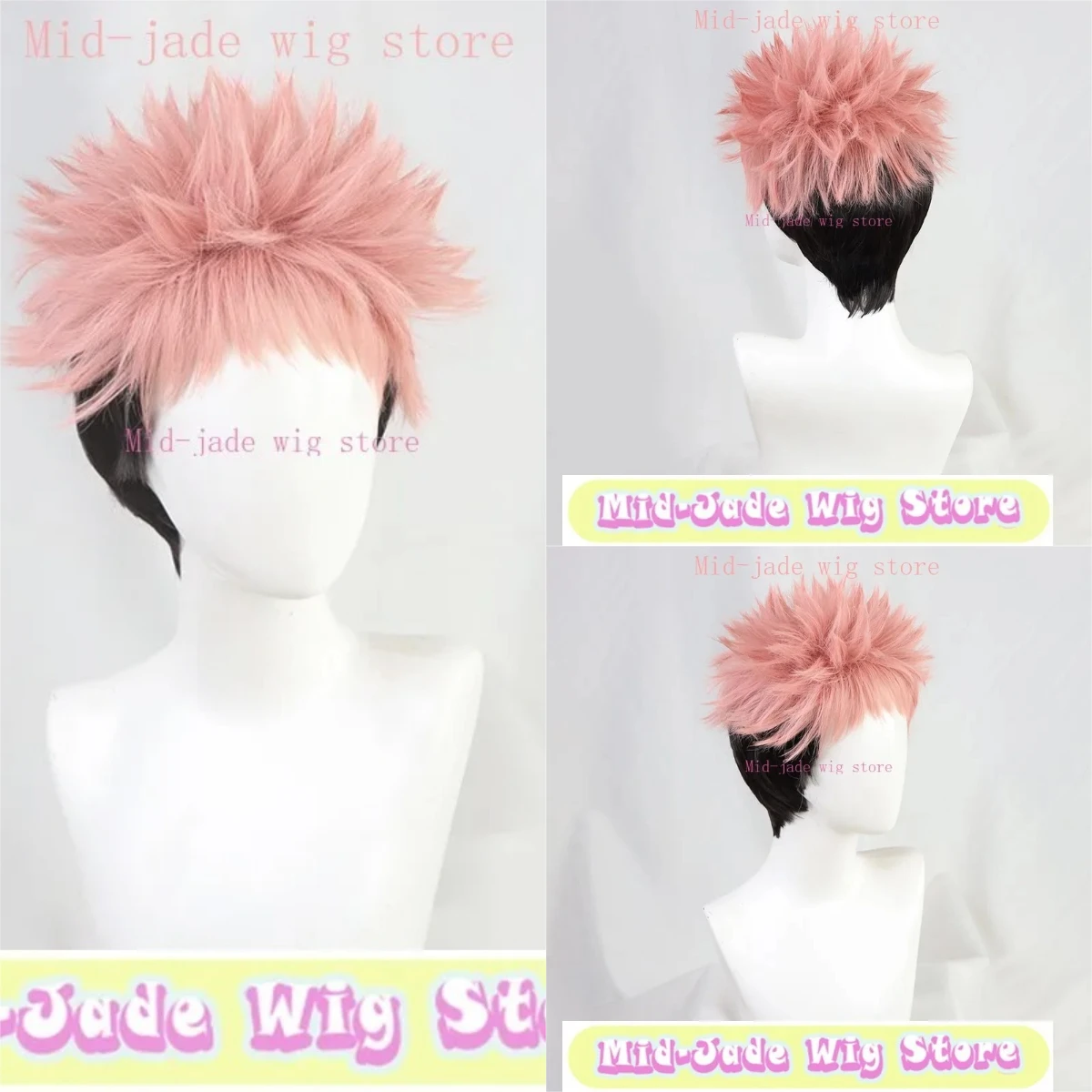 

Mid-jade Wig Store Jujutsu Battle Cosplay Anime Wig Heat-resistant Fiber Synthesis Cosplay Party Costume Headwear Halloween Wig