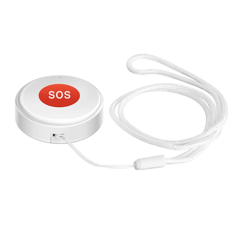 Tuya WiFi SOS Panic Call Button Smart Life APP Rechargeable Battery One Key Alarm For Patient Kids Elderly Man Hanging Rope