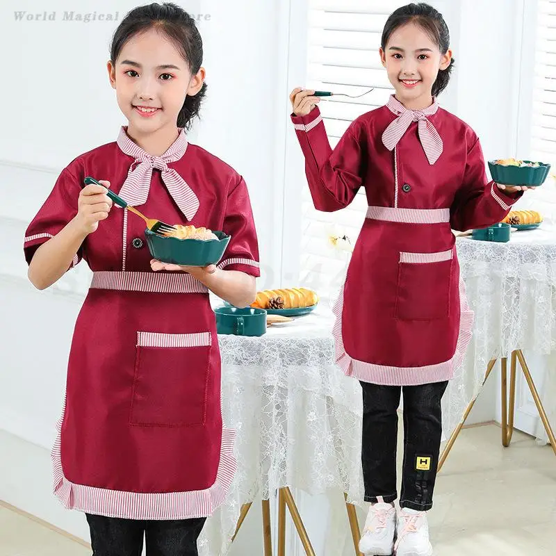 Children's Day Stage Performance Chef Uniform Children Cosplay Costumes Kids Boys Girls Restaurant Hotel Chef Master Clothing view 4