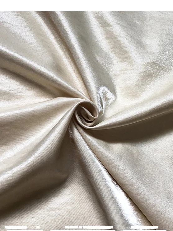

Glassy silk linen apricot-colored lustrous linen fabric for fashion shirts dresses, cheongsams cotton and linen fabric
