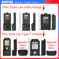 Baofeng UV-5R Walkie Talkie Battery USB/Type-C Charger Compactible UV5RE UV5RT F8+ Rechargable Battery Baofeng Two Way Radio