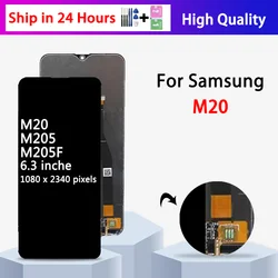 High Quality For Samsung M20 2019 SM-M205 M205F M205G/DS LCD Display Touch Screen Digitizer Assembly M20 Display