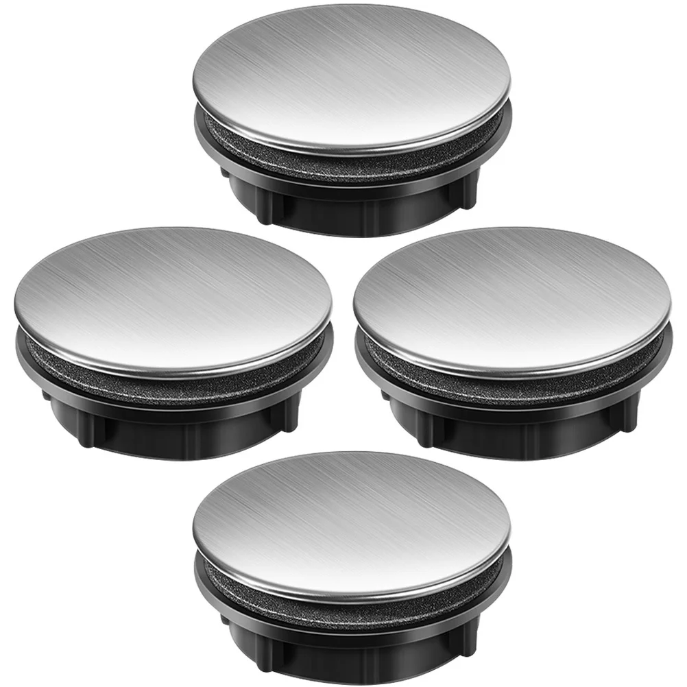 

4Pcs Faucet Hole Cover Stainless Steel Sink Cover Plug for Kitchen Washbasin Hole Protection Accessory Sink Accessory