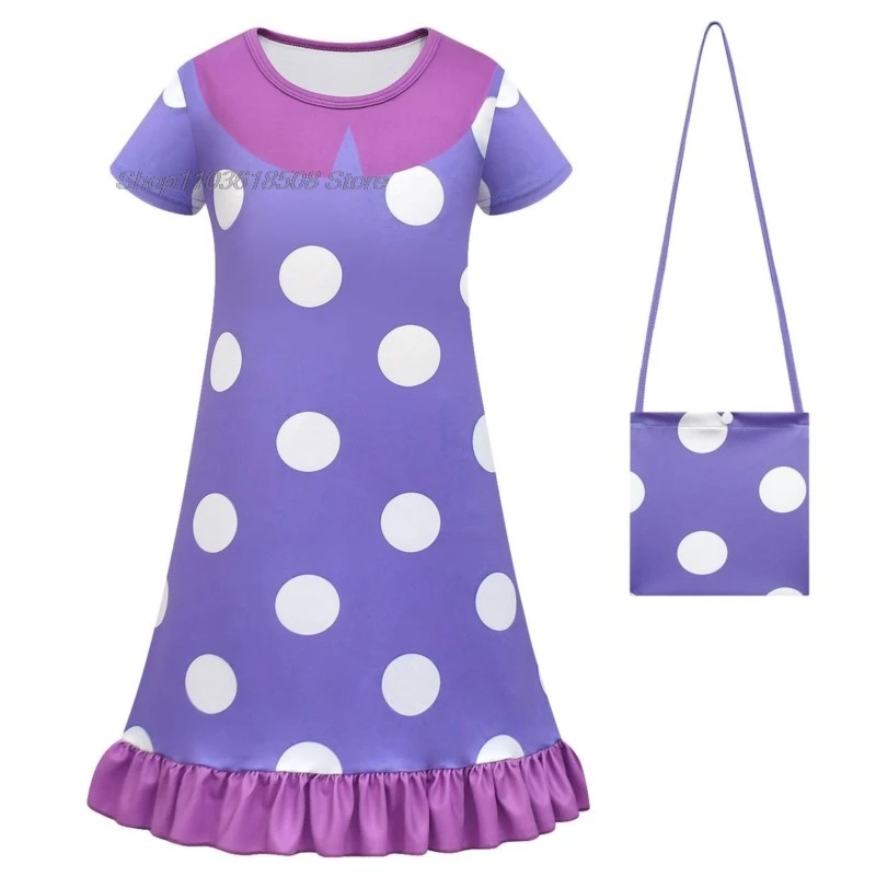 Meninas Inveja Trajes de TV Dos Desenhos Animados, Vestido de Festa de Halloween Infantil, Streetwear Infantil, Vestido de Verão, Trajes 2-em-1