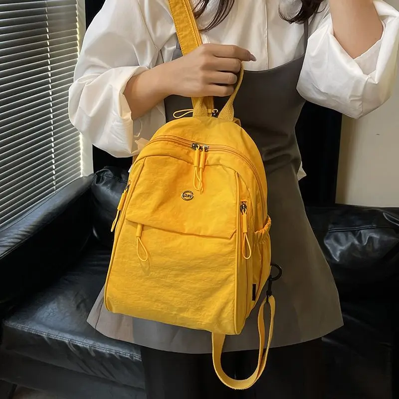 2025 New Summer Backpack, Simple and Versatile Crossbody Bag, Women's Outdoor Travel Bag, Lightweight Commuter Student School Ba