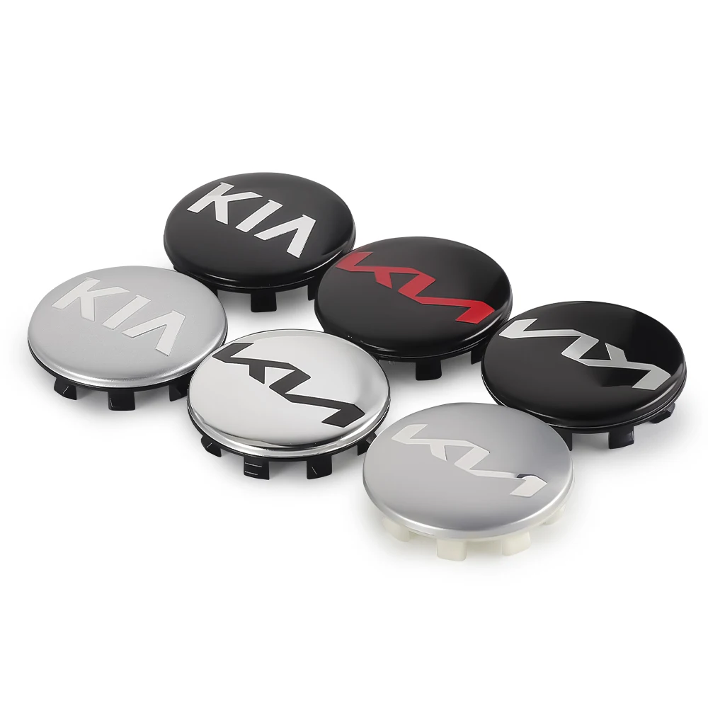 4 pçs 56mm centro da roda do carro hub cap emblema decalque roda adesivo para kia rio ceed sportage cerato alma niro sorento produtos de carro