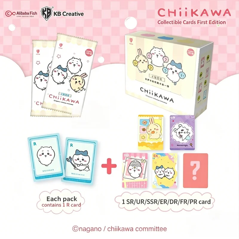 Tarjetas Coleccionables Chiikawa Kawaii Estilo Aleatorio - Divertidas Tarjetas Coleccionables Perfectas para Regalos de Navidad, Rellenos de Cestas de Pascua y Fiestas