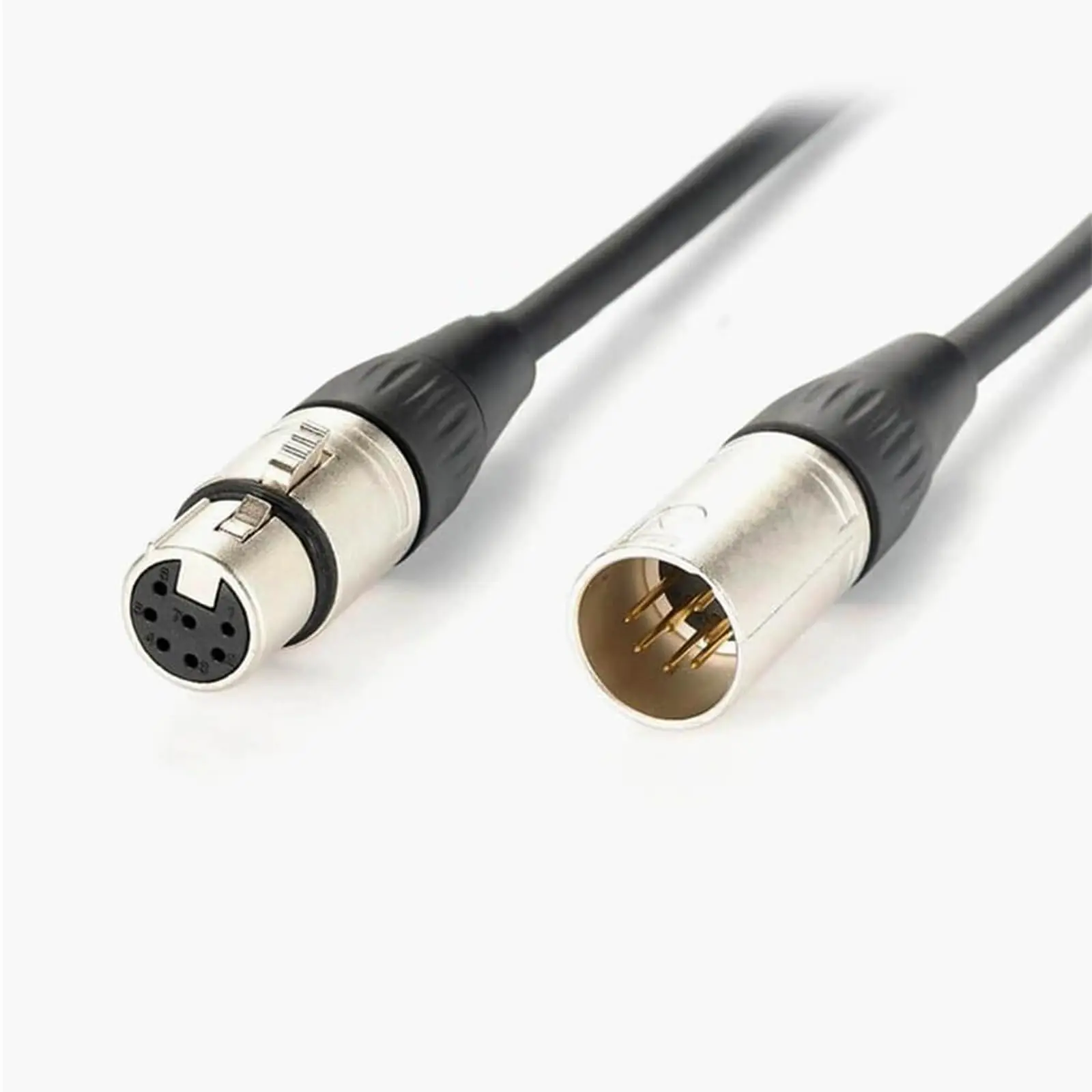 7 Pin XLR Male to Female Tube Microphone Cable 2M 6.5FT Professional Tube Mic Connection Cord For Vacuum Tube Microphones